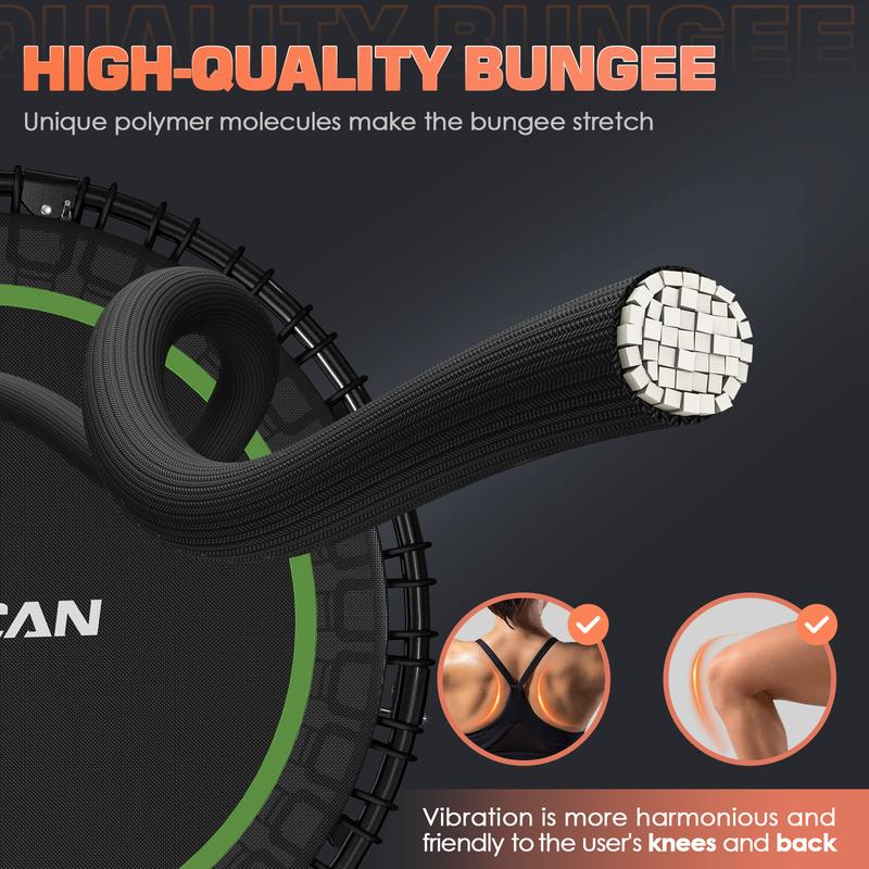 Valora Rebound Pro fitness mini-trampoline with handlebar